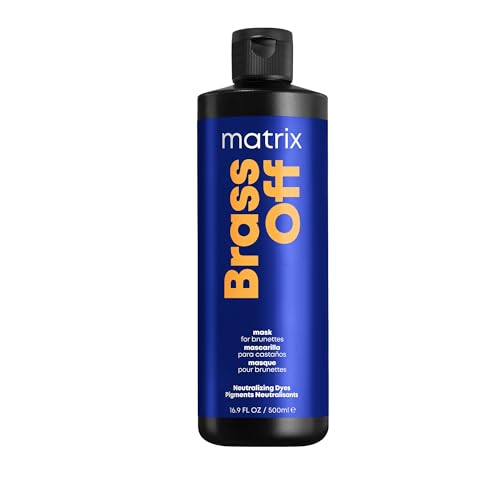 Matrix Brass Off Color Depositing Blue Hair Mask - Neutralizes and Tones Brassy or Orange Hair, For Color-Treated, Lightened Brunettes or Dark Blondes