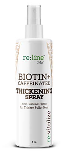 Biotin Hair Thickening Spray for Volume and Growth - NATURAL Volumizer with CAFFEINE for Thicker, Fuller Hair in Seconds