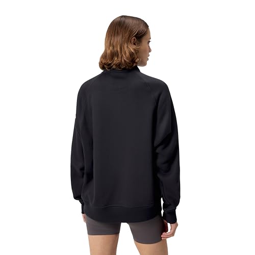 Speedo Standard Sweatshirt Quarter Zip Pull Warm Up, 2024 Team Black
