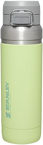 STANLEY Quick Flip GO Water Bottle 36 OZ | Push Button Lid | Leakproof & Packable for Travel & Sports | Insulated Stainless Steel | BPA-Free | Citron
