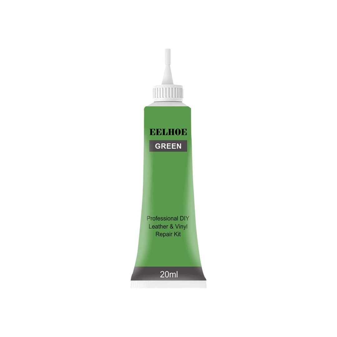 Advanced Leather Repair Gel - 2024 New Vinyl Upholstery Repair Kit, Professional DIY Leather Conditioner Restorer, Liquid Leather Repair Cream for Furniture, Boat or Auto Car Seats (Green)