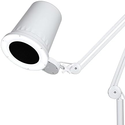 4BLANC® Alize Original Vacuum Nail Dust Collector for Pedicure with Built-in Dimmable LED Lamp, Certified HEPA 11 Medical Grade Replaceable Filter, and Universal Table Mount