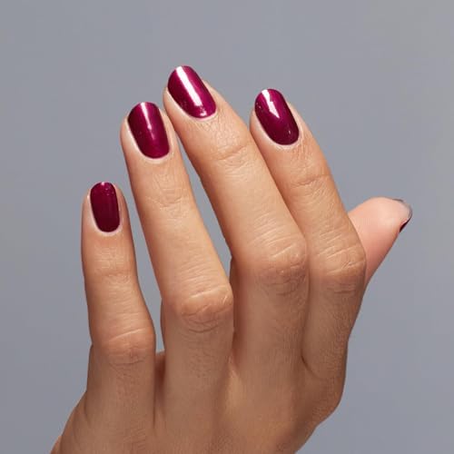 OPI Nail Lacquer Nail Polish | Opaque Bright Red Shimmer Chip Resistant Nail Polish | Vegan, Fast Drying, Streak Free