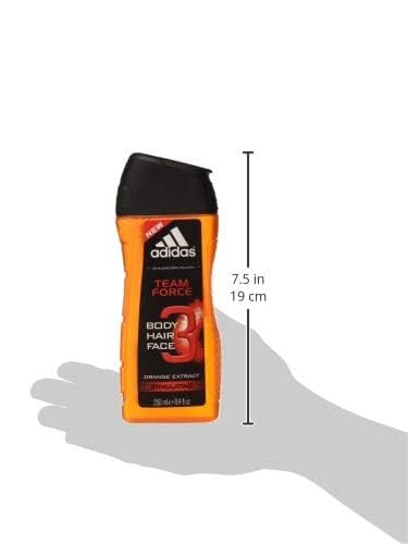 Adidas Shower Gel for Men, Team Force, 8.4 Ounce