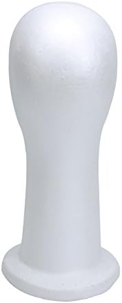 BHD BEAUTY 15" Styrofoam Foam Mannequin Manikin Display Head Wig Hat Stand White Foams Sale