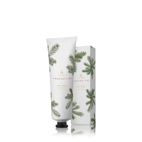 Thymes Frasier Fir Hand Cream - Hand Moisturizer for Dry Skin (3 fl oz)