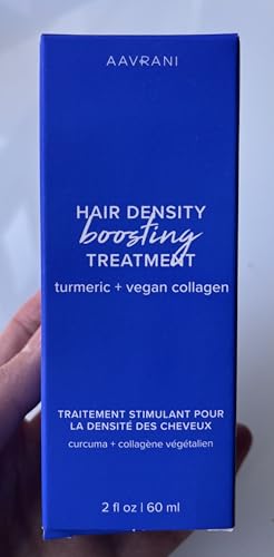 AAVRANI Hair Density Boosting Treatment - Ashwagandha, Vegan Collagen, And Turmeric Scalp Serum For Thicker, Fuller Hair - Vegan, Non-Greasy - 2 Fl Oz