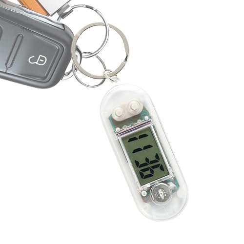 Watch Keychains – Portable Mini Keychain Watch, Silent Electronic Timepiece, Digital Desk Clock, Small Student Study Tool, Exam Timer, Travel Gadget | Keychain Watches For Study Room Classroom