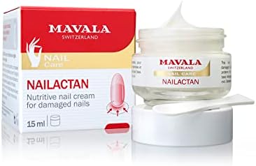 Mavala Nail Care Nailactan Nutritive, Nail Cream In Jar, Supports Damaged Nails, Nourishing, Moisturizing Nail Care Cuticle Cream, Promotes Nail Growth, 0.5 Ounce Jar