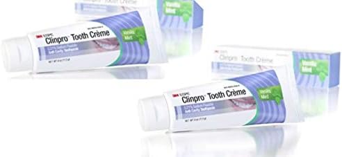 3M ESPE 12117 Clinpro Tooth Creme 0.21% NaF Anti Cavity Toothpaste, Vanilla Mint (Pack of 2)