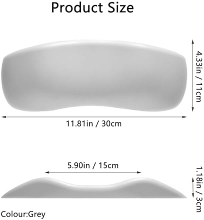 Bath Pillow, Bathtub Pillow with Self Suction, Waterproof Bath Pillows for Tub Head and Neck Support, Relaxing Bath Tub Pillow for Soaking, Spa Accessories Grey
