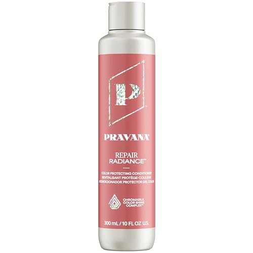 Pravana Repair Radiance Conditioner | Strengthens, Protects, Restores | For Damaged, Color Treated Hair | Reduces Breakage & Split Ends | Chromasilk Enhances Shine & Protection | Vegan | Paraben Free