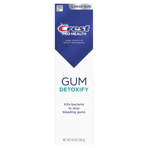 Crest Pro-Health Gum Detoxify Deep Clean Toothpaste 4.8 oz - Anticavity, Antibacterial Flouride Toothpaste, Clinically Proven, Gum and Enamel Protection, Plaque Control
