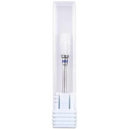 Pana Professional - Flat Top Small Barrel White Ceramic Bit 3/32" Shank Size - Nail Drill Bit for Dremel Machine