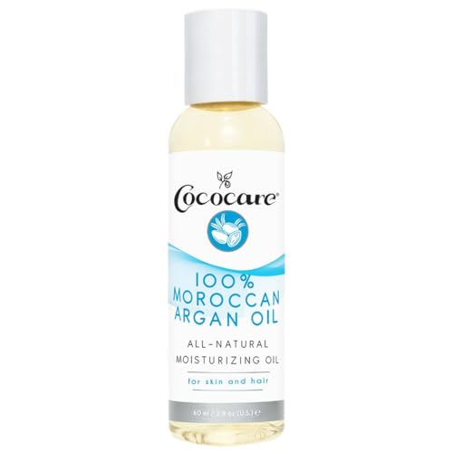 Cococare 100% Natural Moroccan Argan Oil - Complete Skin Moisturizer - 2 Oz