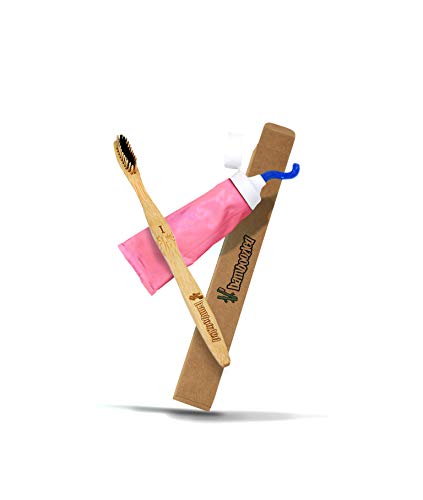 Bamboozled | Bamboo Toothbrush | Charcoal Infused BPA Free Medium Bristles | Organic & Sustainable | Biodegradable & Eco-Friendly | Set of 8 | The Natural Way to Whitening Your Teeth