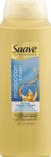 Suave Professionals Shine Conditioner, Moroccan Infusion, 28 Fl Oz (Pack of 4)