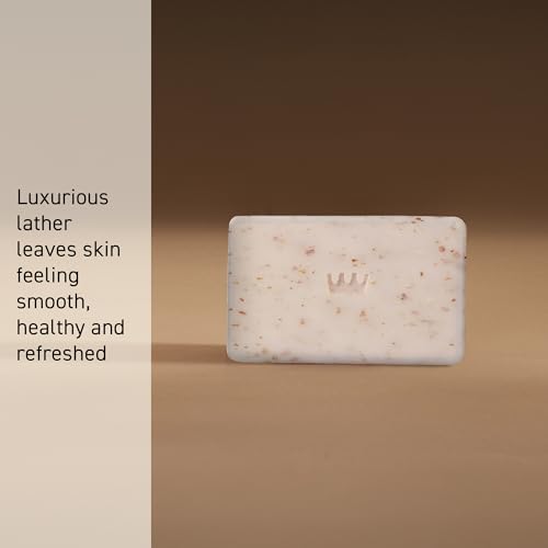 Cremo Exfoliating Body Bar for Men, Italian Bergamot Scent, Multi-Layered Fragrance That Buffs, Cleanses and Hydrates Skin, 5oz