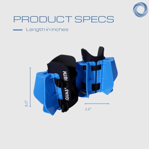 Aquastrength Hydro-Tone Total Body Pool Exercise System | Isokinetic Functional Water Weights | Build Muscle - Easy on Joints | Water Aerobics | Quick Start Guide (Black)