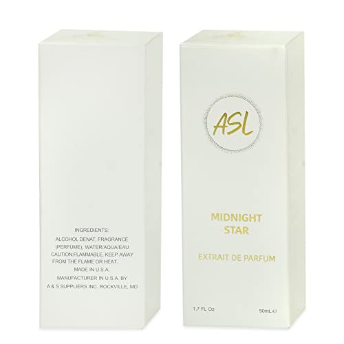 ASL Midnight Star Eau de Parfum Perfume for Men & Women – 50ml Unisex Perfume Spray with Long Lasting Sweet, Sensual Fragrance – Women & Men’s Fragrances