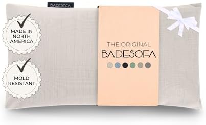 BADESOFA® Luxury Bath Tub Pillow for Feet | Premium-Quality Materials | Comfortable & Quick-Drying | Washable Bath Cushion in Ivory Pearl | Home Spa Accessories | Universal Fit for Any Bathtub