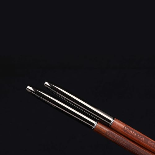 Gel Nail Brush set for Builder Gel, Polygel, HardGel, Nail Painting (1 Oval + 1 Square) #79038