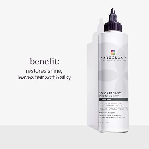 Pureology Color Fanatic Top Coat + Tone - Maintains Hair Color Treatment, Smooths, Restores Vibrancy and Adds Shine