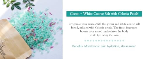 Bath Salts Gift Set 6-Pack - Relaxing Aromatherapy Spa Set for Women, 80g Self-Care Gifts for Mom, Mother's Day Birthday Gifts with Natural Sea Salts