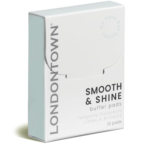 LONDONTOWN Smooth & Shine Buffer Pads - Nail Buffer for Natural Nails for Smoothing, Shaping & High Shine Polishing | Travel Friendly, 10 Count