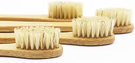 Boar Bristles Natural Bamboo Toothbrush Eco-Friendly Biodegradable Zero Waste Pack of 12