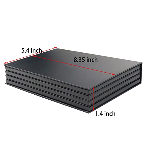 Strong 4 layers Empty magnetic palette book palette+1pcs Makeup Depotting Spatula+50pcs Round Metal Stickers+50pcs Square Metal Stickers