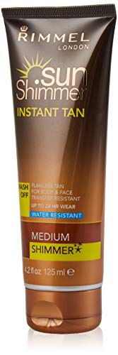 Rimmel Sunshimmer Water Resistant Instant Tan Wash Off Shimmer - Medium