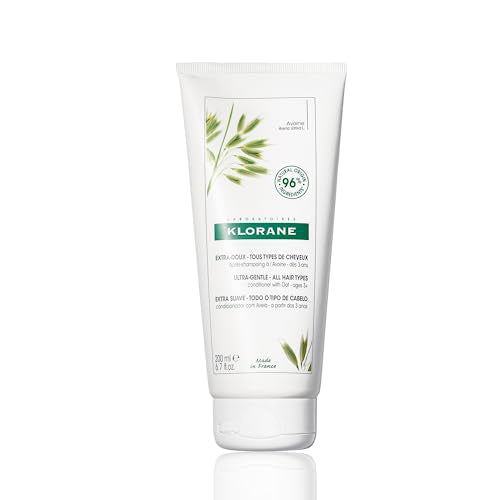 Klorane Ultra-Gentle Conditioner with Oat Milk, Suitable for the Entire Family, Paraben and Sulfate-Free