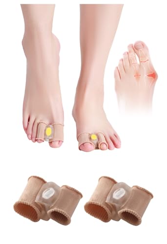 Adjustable Toe Separators For Women Men Big Toe, Bunion Corrector Spacers Relief Big Toe, Gel Straightener For Hammer Overlapping