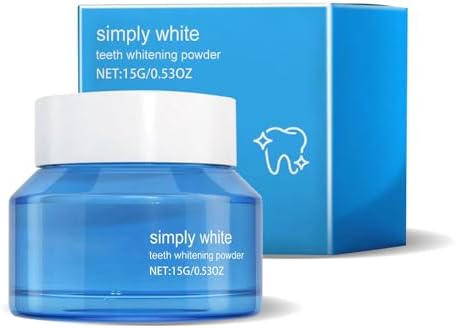 Teeth Whitening Deluxe Powder, Stain Removal, Mint Flavor, No Sensitivity, 1Pcs