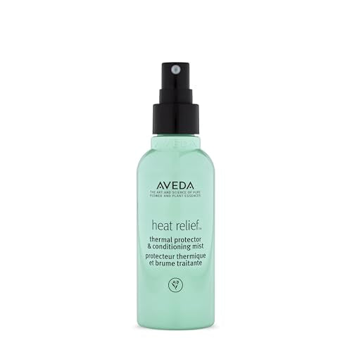 Aveda Heat Relief Thermal Protector & Conditioning Mist | Conditions Dry Hair | Adds Shine | Heat Protection | 97% Naturally Derived | Iconic Shampure Aroma, 3.4 Fl Oz