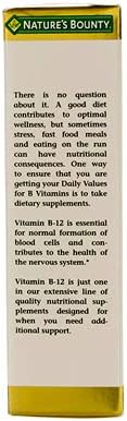 Nature's Bounty B-12 5000 mcg Sublingual Liquid Energy Health 2 oz (Pack of 2)
