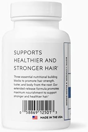 Elon Matrix 5000 - Biotin 5000mcg Vitamins for Hair Growth w/Extended Release - Promotes Healthy & Strong Hair & Nails - (60 Day Supply)