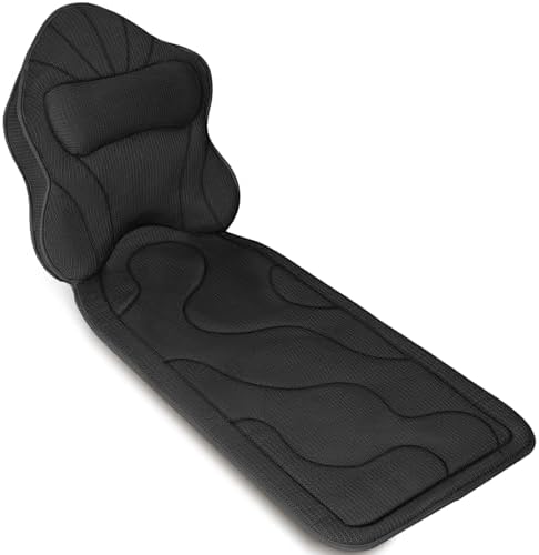 Full Body Bath Pillow for Tub-Extra Thick Bathtub Pillow with Head & Neck Support, Luxury Tub Pillow for Comfort, Non-Slip Bath Cushion for Women, Men & Seniors, Bathroom Accessories