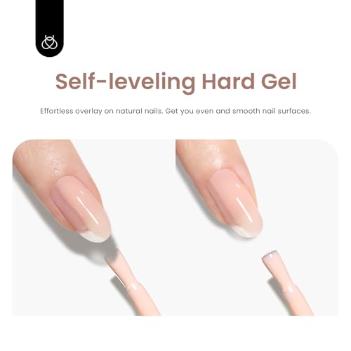 Beetles Builder Gel for Nails, 12 Pcs 7-in-1 Pink Rose Nude Gel Builder for Nails, Beige White Colors Hard Gel Builder Extension Gel, Nail Strengthener Gel, Nail Art Design Beauty Gift Sets for Women