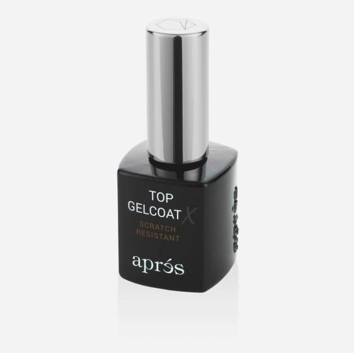 APRÉS Top Gelcoat X - 15ml - Scratch Resistant Gel Nail Polish Soak Off Top Coat Glossy Finish