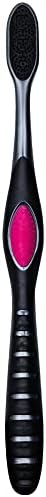 Colgate 360 Charcoal Infused Toothbrush, Floss-Tip Bristles, Soft (Colors Vary) - Pack of 6