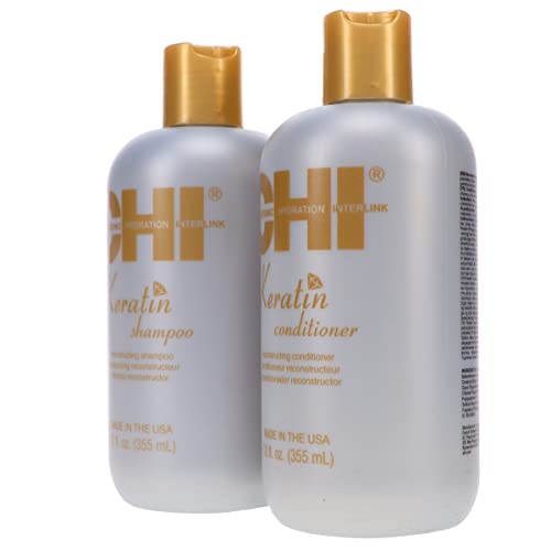 CHI Keratin Shampoo & Conditioner Set 12 OZ Each