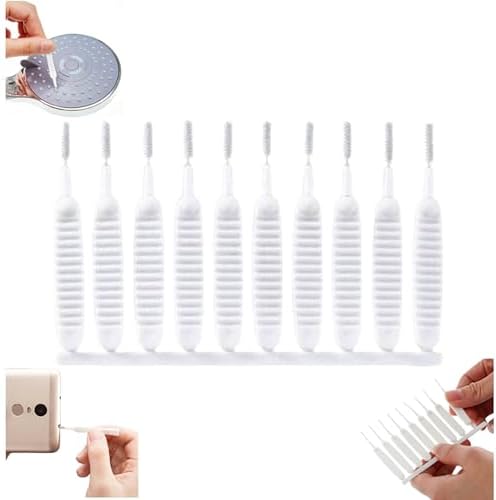 Shower Head Cleaning Brush, 2024 Upgrade Shower Head Cleaning Brush for Small Hole Gap Hole Anti-Clogging Cleaning Brush Multifunctional Shower Head Cleaner Tool for Household (10pcs)