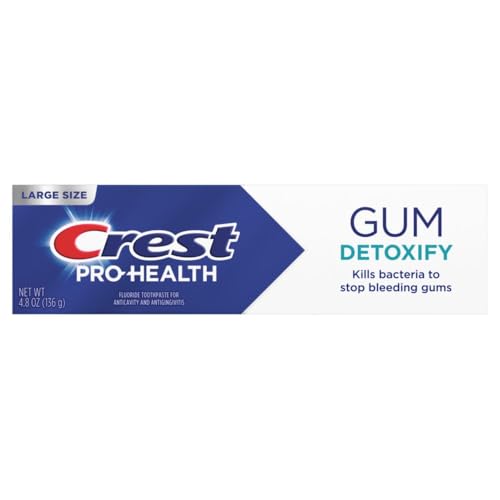 Crest Pro-Health Gum Detoxify Deep Clean Toothpaste 4.8 oz - Anticavity, Antibacterial Flouride Toothpaste, Clinically Proven, Gum and Enamel Protection, Plaque Control