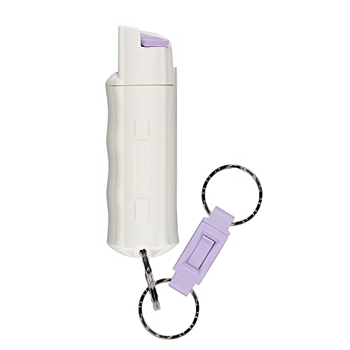 SABRE Pepper Spray, Quick Release Keychain for Easy Carry and Fast Access, Finger Grip for More Accurate and Faster Aim, Maximum Police Strength OC Spray, 0.54 oz, Secure and Easy to Use Safety