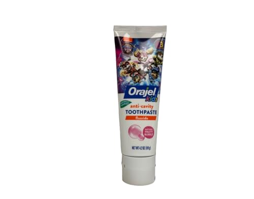 Orajel Paw Patrol Anticavity Fluoride Toothpaste 4.20 Oz Natural Fruity Bubble Flavor