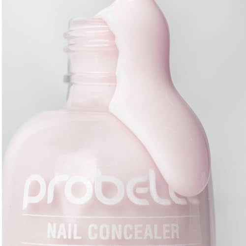 Probelle Illuminating Nail Concealer, Sheer Long Lasting Brightening Nail Polish for yellowing discolored nails, perfect finish for damaged nails with imperfections, Vegan, Gluten Free, Lilac Glow