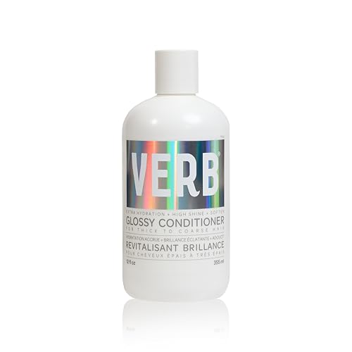 VERB Glossy Conditioner – Conditions, Detangles + Adds High Shine for Thick to Coarse Hair – Vegan, No Parabens or Harmful Sulfates