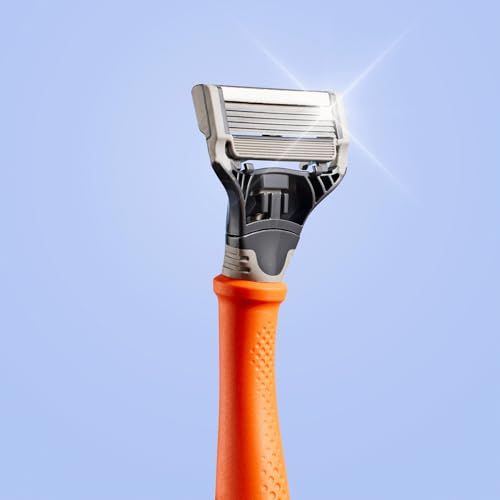Harry's Razor for Men - Razor Handle and Razor Blade Cartridge - Shaving Gift Set for Him - Orange